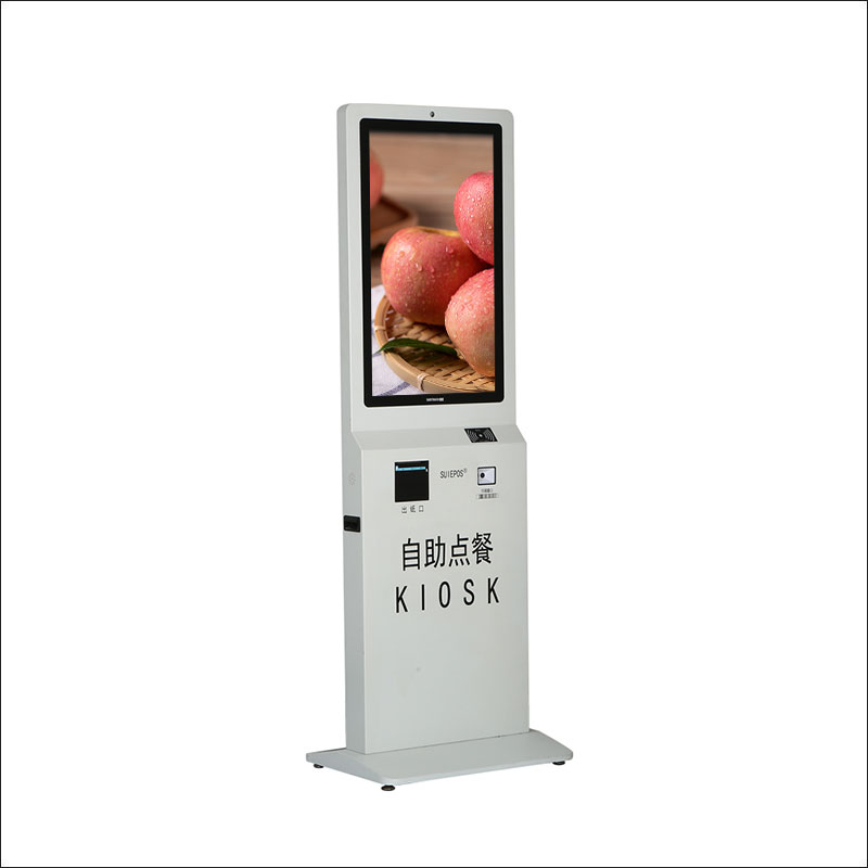 Quảng cáo Kiosk đứng trên sàn trưng bày ngoài trời